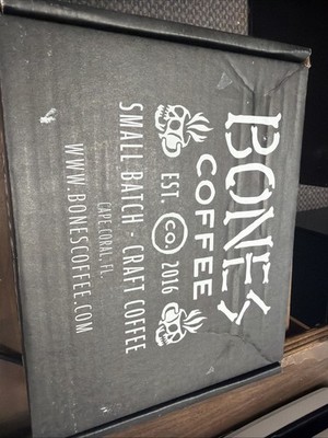 Bone Coffee Small Batch- Craft Coffee EST.  Co 2016.  5 Bags Sample Packs