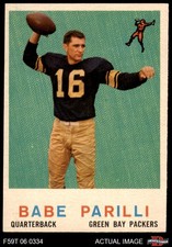 1959 Topps #107 Babe Parilli Packers Kentucky 7 - NM