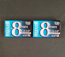 2 NOS/Factory Sealed Maxell GX-MP 120 8mm Camcorder Videotapes P6-120 GX