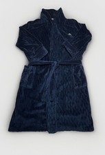 Tommy Bahama Men's Plush Robe With Pockets Navy Wavey L/Xl