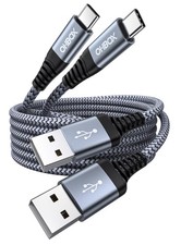 USB to C Cable 60W Fast Charging 2 Pack 6FT , A C 6FT, Grey