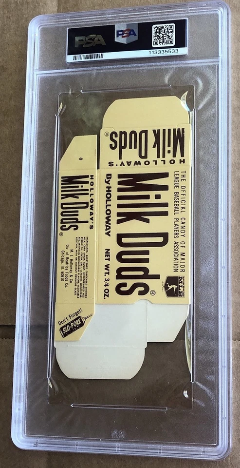 Milk Duds Roberto Clemente 1971 caja completa #8 PSA 6 (EX/MT) - muy raro Foto 2 de 2