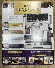 Ninja Luxe Cafe Pro Series 4-in-1 Coffee Machine, Silver ES 701
