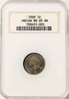 1909 Indian Head Cent Penny NGC MS-65 BN