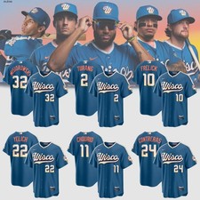 Men's Milwaukee Brewers Mineral Blue 2026 City Connect Stadium Stitched