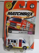2001 Matchbox White Ice Cream Truck Kid's Cars of the Year Series # 65/75