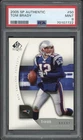 2005 SP Authentic Tom Brady # 50 PSA 9 Mint New England Patriots