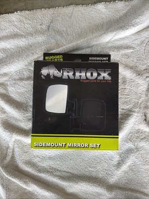 Rhox Side mount Mirror Set UTV Style Side mount Mirror New In Box
