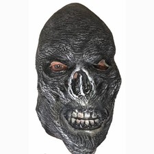 Creepy Latex Scary Skull Type Latex Mask Dark Gray Halloween Party New