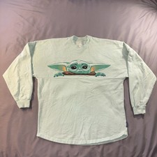 Disney Star Wars The Mandalorian Grogu Spirit Jersey Size Small Green Baby Yoda