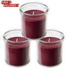 IKEA STORTSKON 3x Duftkerze im Glas 40h Brenndauer rote Beeren Wohngeschenk Deko