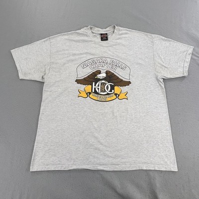 Vintage Harley-Davidson Shirt Mens 2XL Niagara Falls HOG Eagle Biker 1999 90s