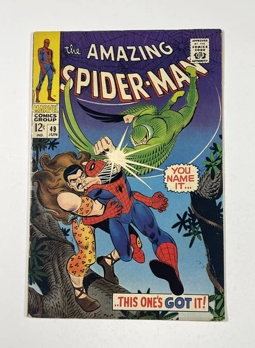 Amazing Spider-Man #49 7.0 FN/VF Kraven/Vulture  John Romita