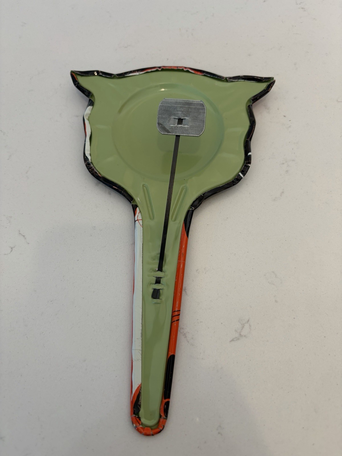 Vintage Halloween Noise Maker Black Cat Tin US Metal Toy Mfg  Co.