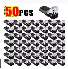 50 pcs Double-Wire Plug-in Connector, Cable Clamp with Locking Buckle, AWG 18-22