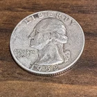 1958-D Silver Washington Quarter - Actual Coin Shown