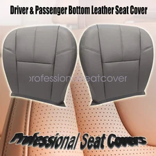 Replacement Driver&Passenger Bottom Seat Cover Dk Gray For 07-14 Chevy Silverado
