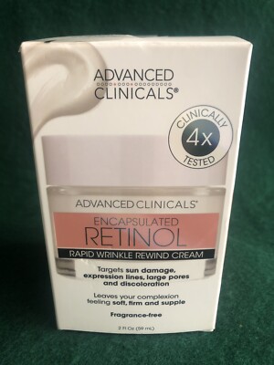 ADVANCED CLINICALS Encapsulated Retinol Rapid Wrinkle Rewind Cream 2 FL. OZ.