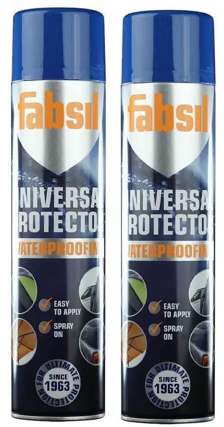 2x Grangers Fabsil Universal Aerosol Waterproofing Reproofing Spray 600ml