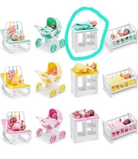 Zuru Mini Brands My Mini Baby Green Baby Changing Table With Medium Baby 