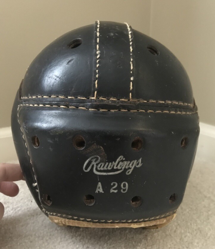 Vintage Rawlings A29 Leather Football Helmet circa 1930s/40s eBay