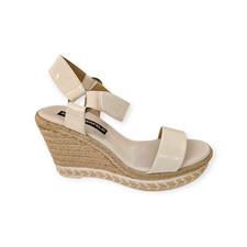 Karl Lagerfeld Womens Size 6 Wedge Sandals Heels White