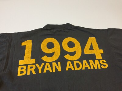 Vintage 1994 Bryan Adams T-shirt Pop Soft Rock Band Faded Grey Tee