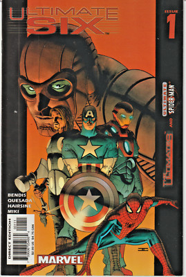 ULTIMATE SIX #1   SPIDER-MAN * THE ULTIMATES  MARVEL  2003  NICE!!!