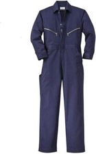 Walls Men's Taylor Long Sleeve Twill Coverall, Navy, 44XLT