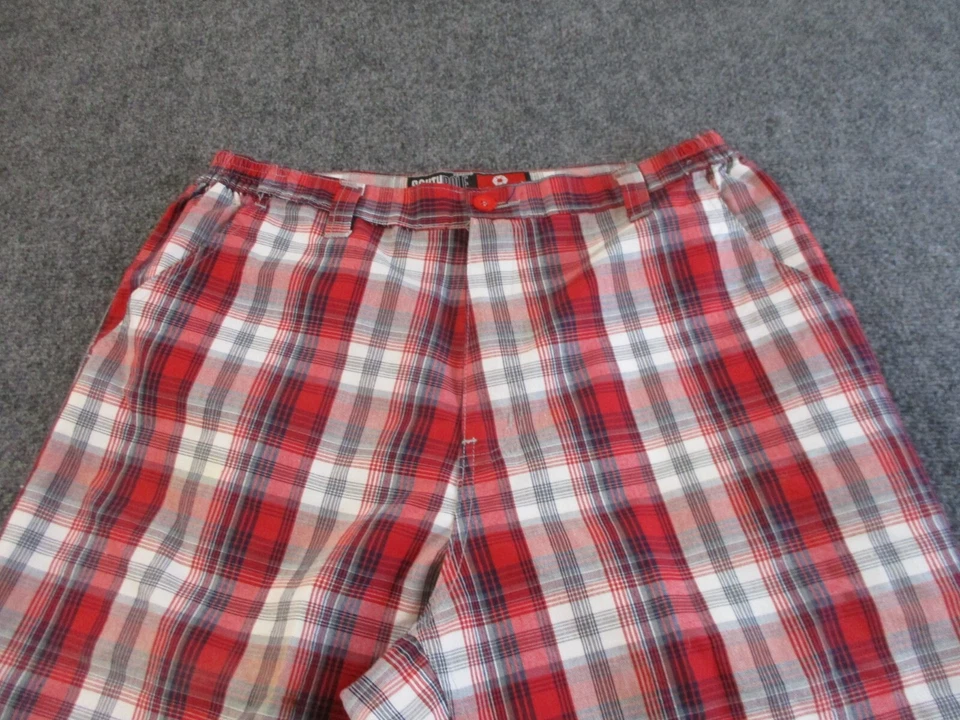 Pantalones Cortos Southpole Para Hombre Extra Grandes Rojo Algodón Y2K Años 2000 15" Entrepierna 33" Cintura Foto 2 de 4