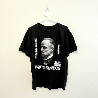 The Godfather Shirt Tee Make Him An Offer He Can t Refuse Blk Y2K VTG Rare Sz L
