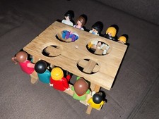 PLAYMOBIL: TABLE EN BOIS POUR PIQUE-NIQUE, FABRICATION ARTISANALE