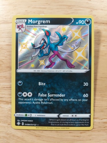 Morgrem SV084/SV122 Shining Fates NM Holofoil Rare Pokemon Card