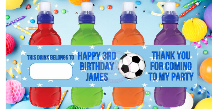 Stickers Labels Drink Party Water Favours