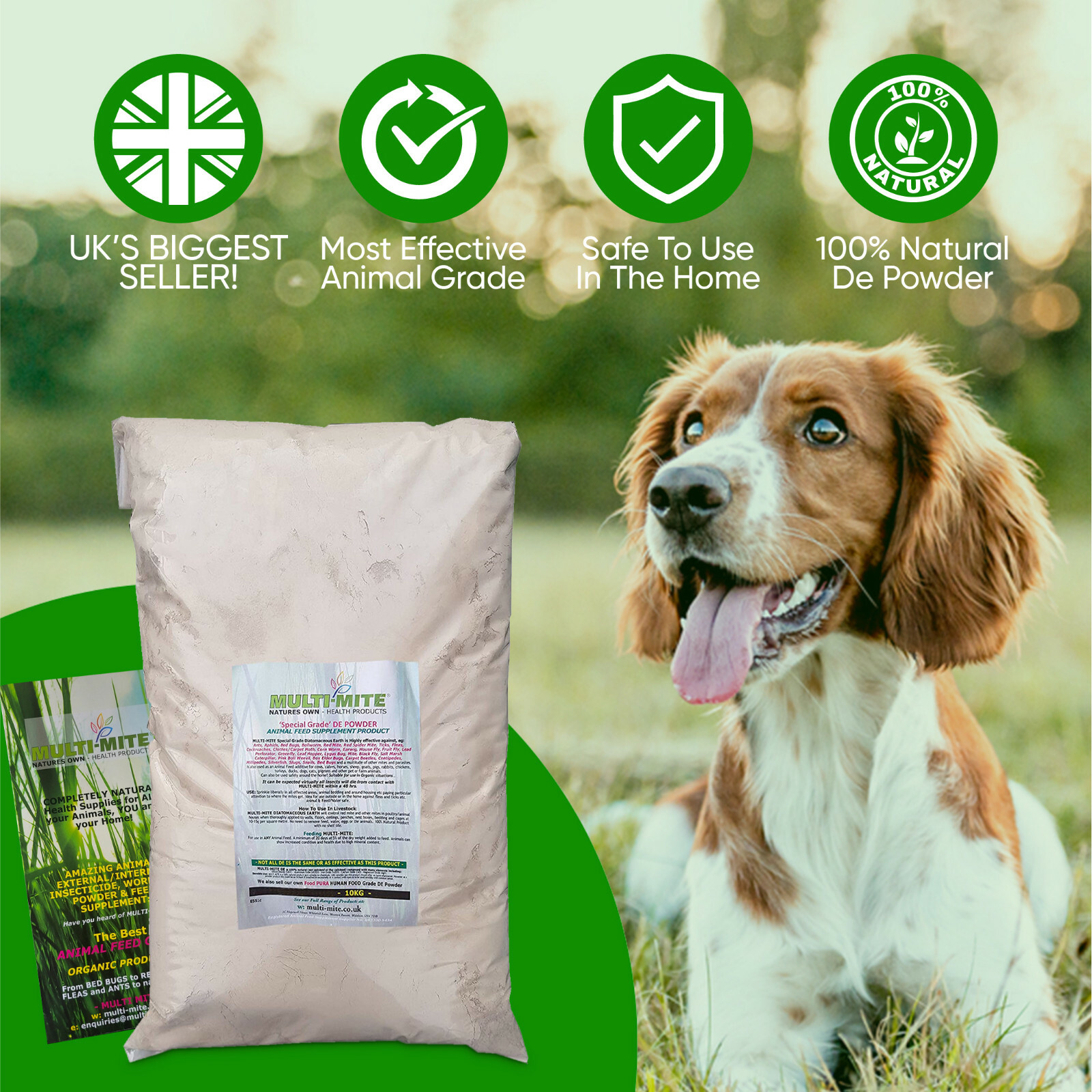 Diatomaceous Earth DE 10KG FEED Grade Parasite Powder Red Mite MULTI MITE 3571323603638 eBay