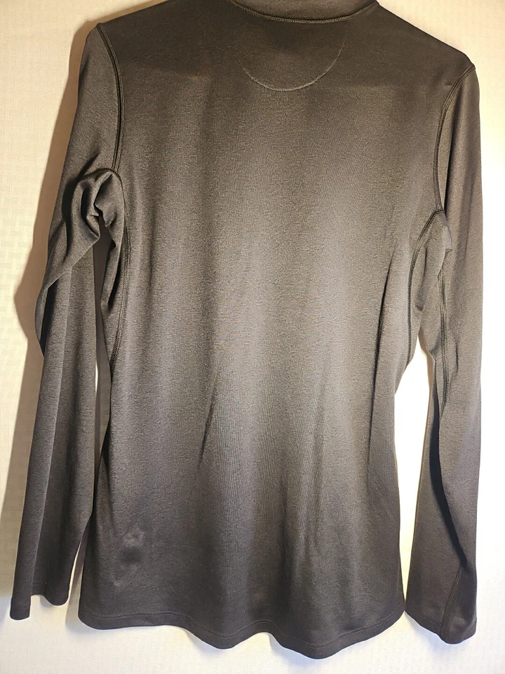 Pullover REI para mujer con cremallera en cuarto talla mediana negro manga larga atlético al aire libre Foto 4 de 4