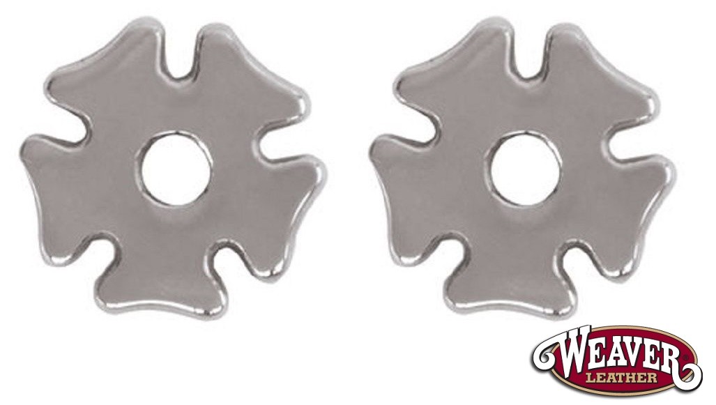 Set Di 2 Stelline Per Sprone 7/8" | Cloverleaf Ricambio Acciaio Antico - Foto 6