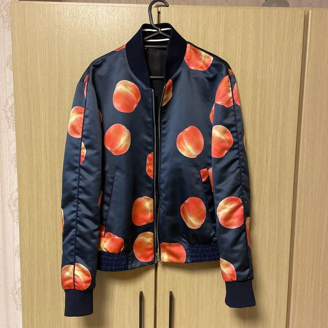Paul Smith peach pattern all over pattern bomber jacket MA-1