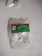White Toilet Bolt Caps