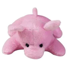 Zanies Dog Plush Toy, Puppy Training Squeaker,  Bitty Buddies, Pink Pig 3"