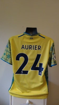 Nottingham Forest Away Football Shirt Jersey 2022-2023 AURIER 24 Medium - Image 1 of 4