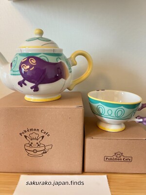 Pokemon Cafe Limited Polteageist Tea Pot & Sinistea Tea Mug Cup Set From Japan