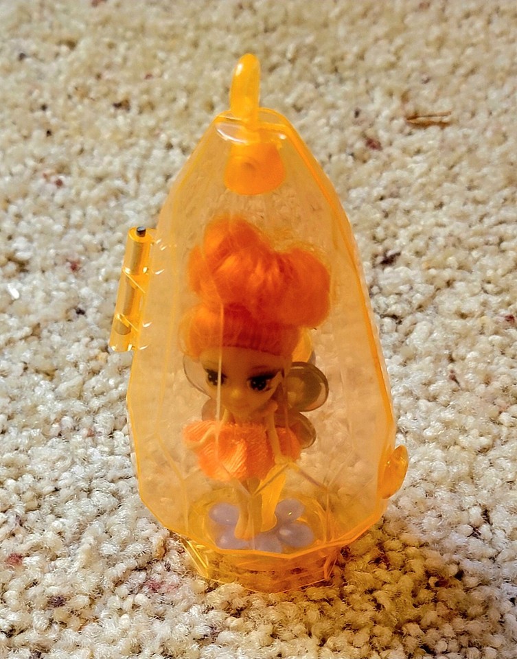 Rare Barbie Fairytopia Emerald Green Case Ring Doll Bendable Mini Fairy