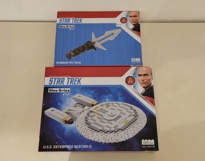 Star Trek Bluebrixx Enterprise D 104178 Picard und Klingon 104173
