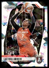 Laeticia Amihere Cracked Ice #54 2024-25 Panini Prizm WNBA Card Atlanta Dream
