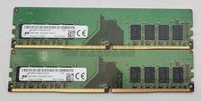 Micron 2 x 8GB DDR4 1Rx8 PC4-2400T-U Desktop UDIMM Memory MTA8ATF1G64AZ-2G3H1