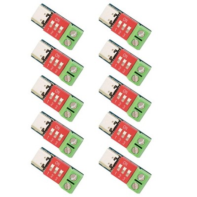 PD3.0 Trigger Board 10pcs USB-C 100W Fast Charge Support 4-22V Input Voltage