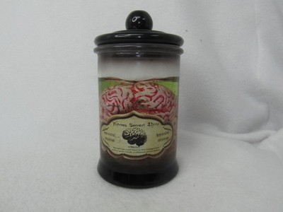 Witches Secret Elixir BRAIN Light Up Apothecary/Specimen Jar 7 