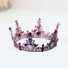 Birthday Cake Decor Alloy Crown Cake Topper Multicolor Decorative Style