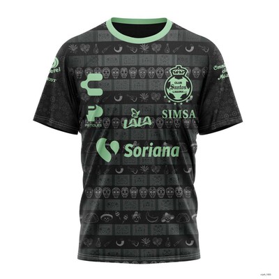 Personalized LIGA MX Club Santos Laguna Shirt 3D 2024 Away Dia De Muertos